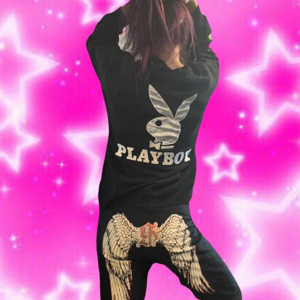 Unisex Vintage Y2K Playboy Pullover Sweatshirt